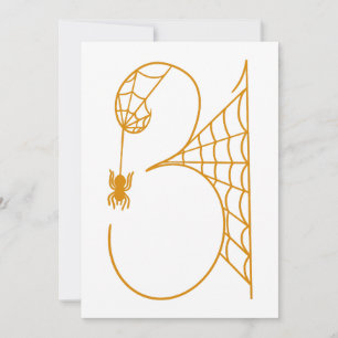 Halloween-Tag 31 Spinnennetze Einladung