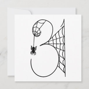 Halloween-Tag 31 Spinnennetze Einladung