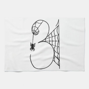 Halloween Tag 31 Spinnennetze Geschirrtuch