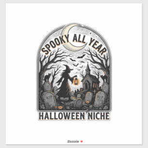 Halloween Tägliches Shirt Gruseliges Ganzjahresdes Aufkleber