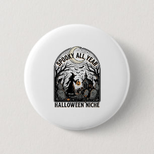 Halloween Tägliches Shirt Gruseliges Ganzjahresdes Button