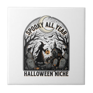 Halloween Tägliches Shirt Gruseliges Ganzjahresdes Fliese