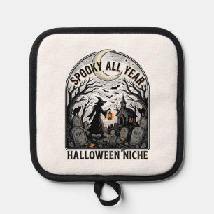 Halloween Tägliches Shirt Gruseliges Ganzjahresdes Topflappen