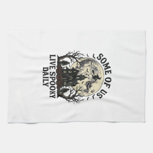 Halloween Tägliches Shirt mit Vintage verfluchtem  Geschirrtuch