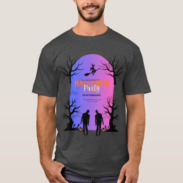 Halloween-Tanz im Schloss T-Shirt (Vorderseite)