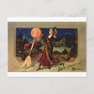 Halloween-Tanz Postkarte