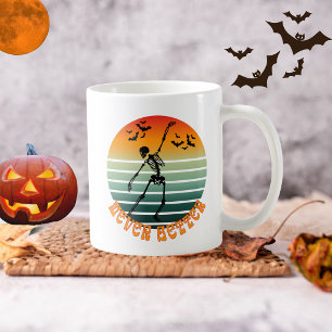 Halloween tanzendes Skelett niemals besseres Sonne Kaffeetasse