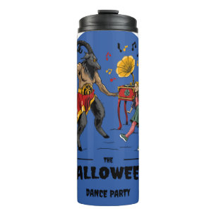Halloween-Tanzparty-Baphomet-Kleidung Lustig Thermosbecher