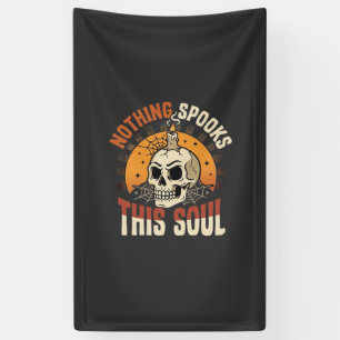 Halloween Tapferer Skelett Nacht Banner