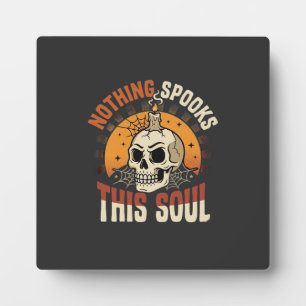 Halloween Tapferer Skelett Nacht Fotoplatte