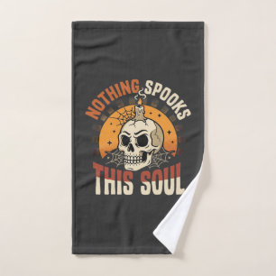 Halloween Tapferer Skelett Nacht Handtuch