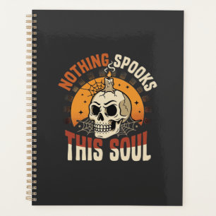 Halloween Tapferer Skelett Nacht Planer
