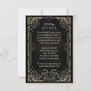 Halloween Tarot Matching Wedding Details Card Einladung