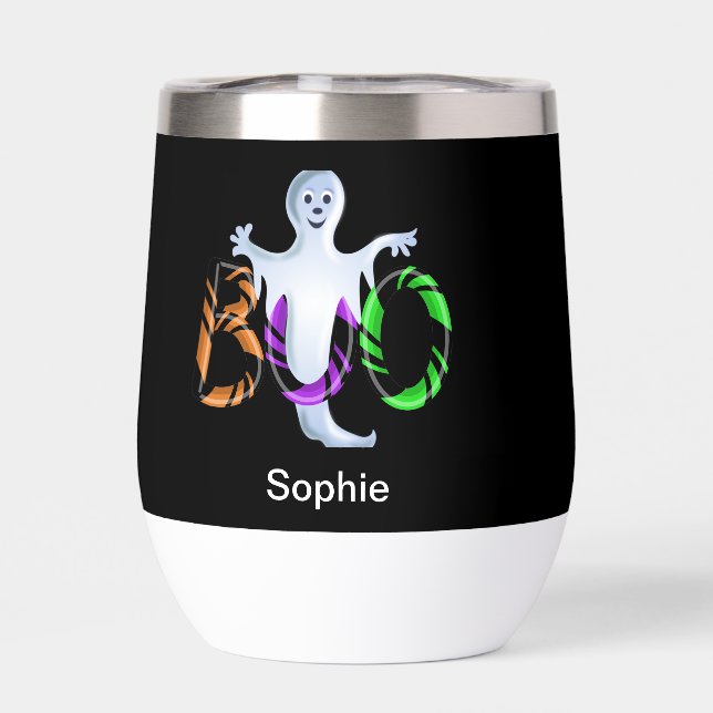 Halloween Tasse 3D Bonbons BOO Geist (Rückseite)