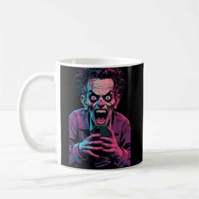 Halloween-Tasse beängstigender Joker - leckeres Co Kaffeetasse (Links)