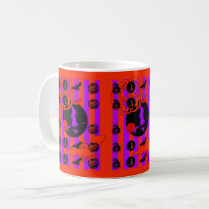 Halloween-Tasse der Elektro-Pop-Farben Kaffeetasse