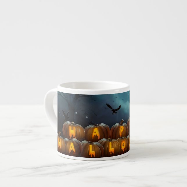 Halloween-Tasse Espressotasse (Vorderseite Links)
