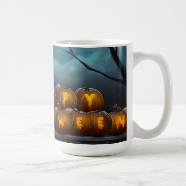 Halloween-Tasse/-kürbis Kaffeetasse (Rechts)