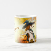 Halloween-Tasse mit süßen Tieren