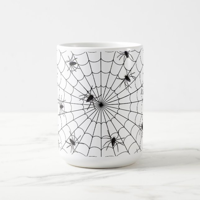 Halloween Tasse/Spinnen und Spinnennetz Kaffeetasse (Mittel)