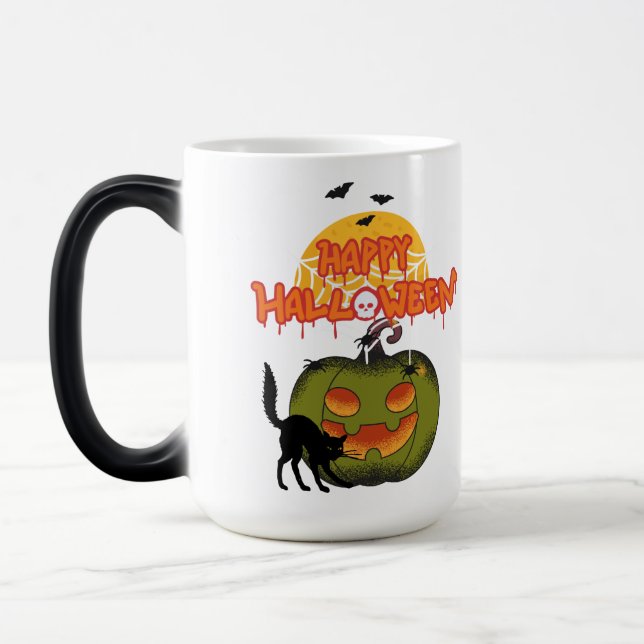 Halloween-Tasse Verwandlungstasse (Links)
