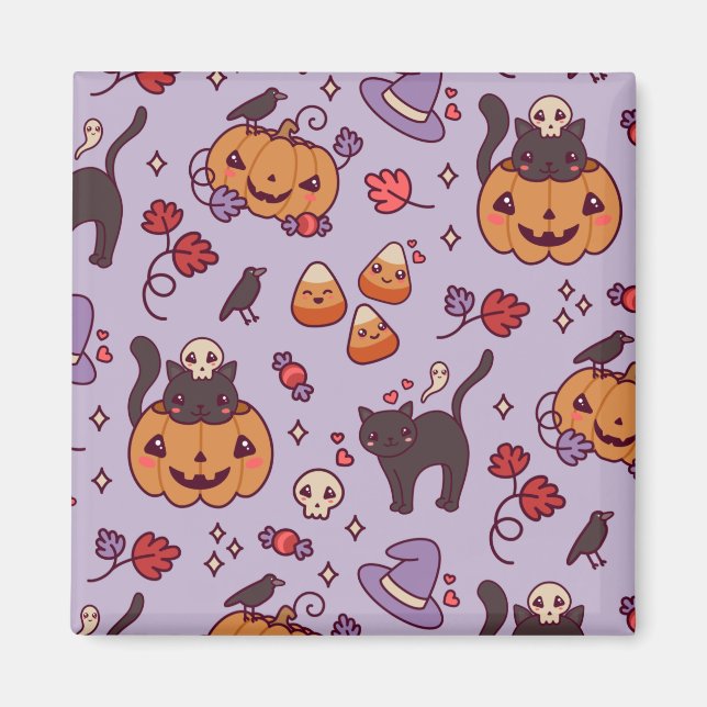 Halloween-Tasse zur Dekoration Magnet (Vorne)