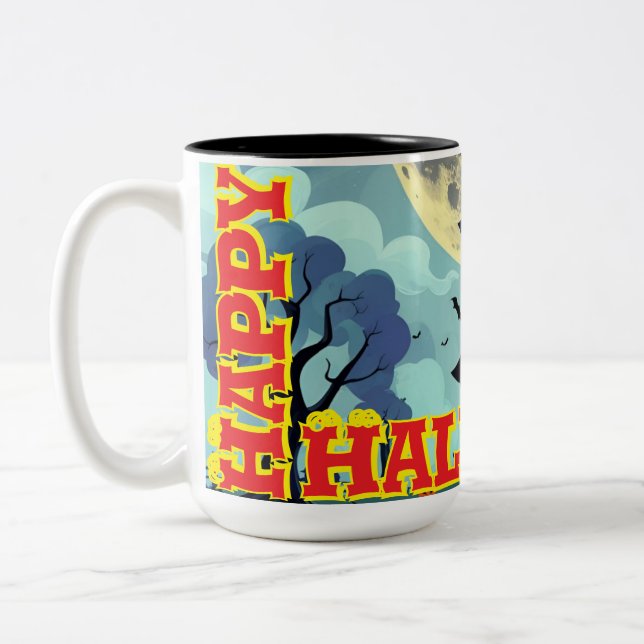 Halloween-Tasse Zweifarbige Tasse (Links)