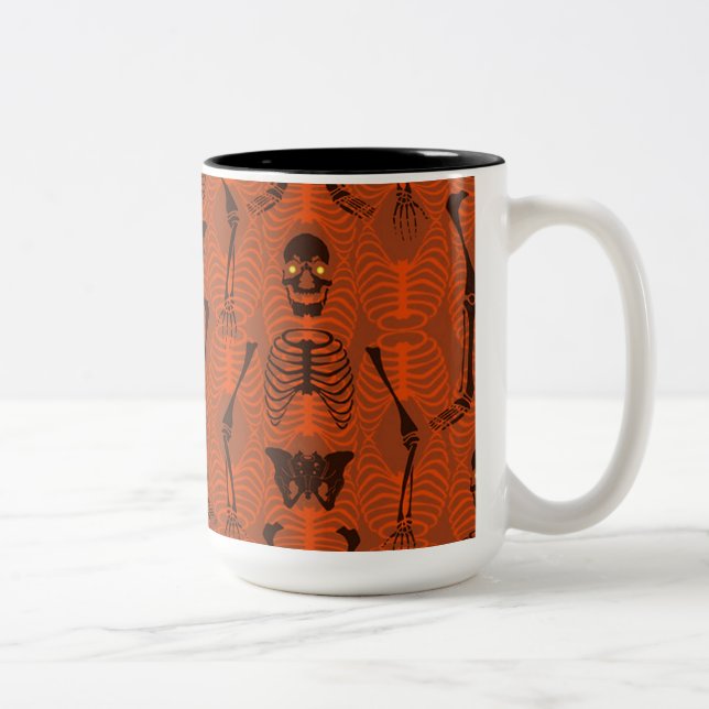 Halloween-Tasse Zweifarbige Tasse (Rechts)