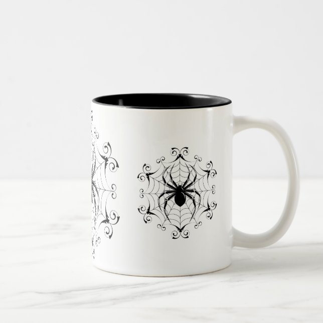 Halloween-Tasse Zweifarbige Tasse (Rechts)