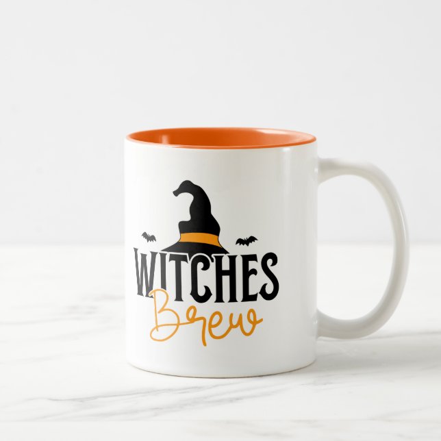 Halloween-Tasse Zweifarbige Tasse (Rechts)