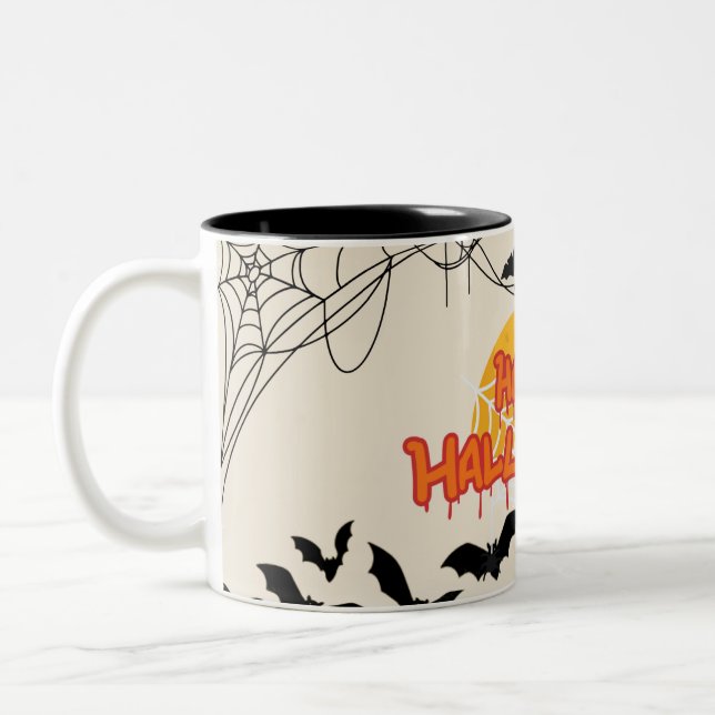 Halloween-Tasse Zweifarbige Tasse (Links)