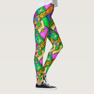 Halloween-Tasten und -Stifte Leggings