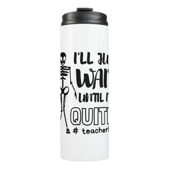Halloween Teacher Fall Teacher Thermosbecher (Vorderseite)