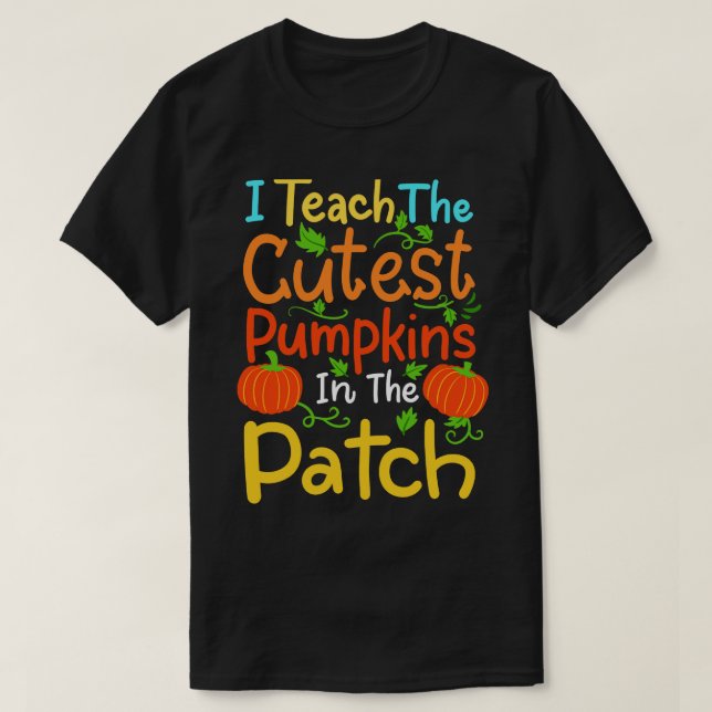 Halloween Teacher Pumpkin T-Shirt (Design vorne)