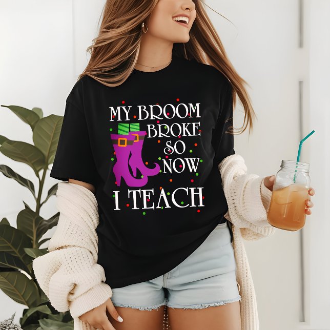 Halloween Teacher Witz Funny Modern Tri-Blend Shirt (Von Creator hochgeladen)