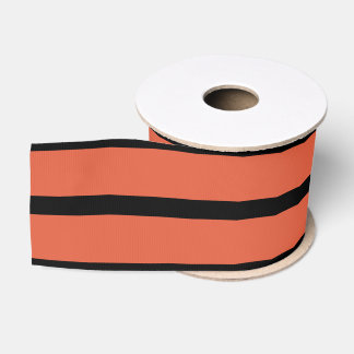 Halloween Teal und schwarzes gestreiftes Band Ripsband