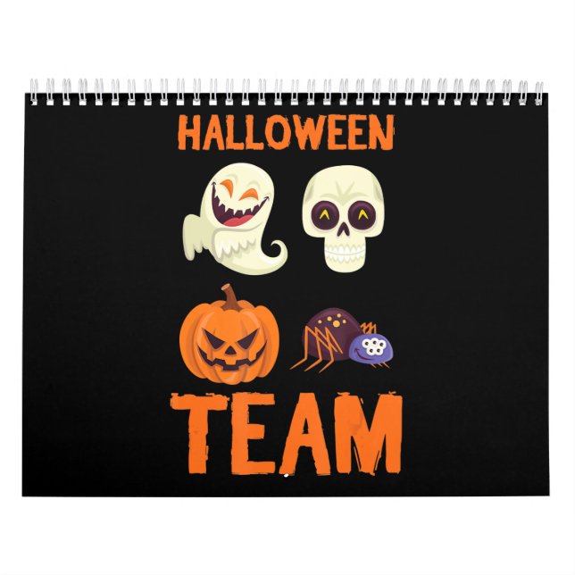 Halloween Team Skeleton Pumpkin Ghost Spider Spook Kalender (Titelbild)