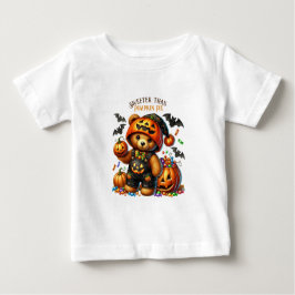 Halloween Teddy Bar Wizard Holiday Baby T-shirt