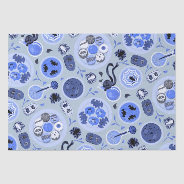 Halloween Tee Party Tissue Paper Seidenpapier (Vorderseite)