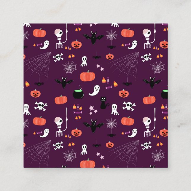 Halloween Telefonnummerkarte (Vorderseite)