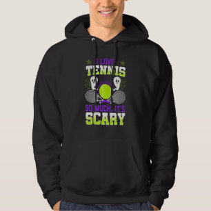 Halloween-Tennis-Sport Gruseliger Geister-Schläge Hoodie