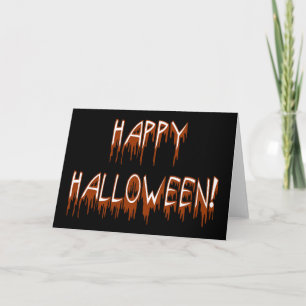 Halloween-Text Karte