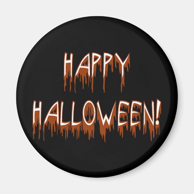 Halloween-Text Magnet (Vorne)
