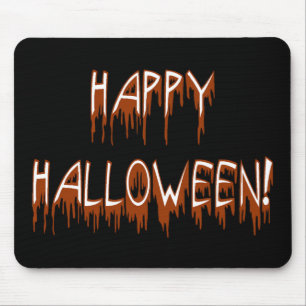 Halloween-Text Mousepad