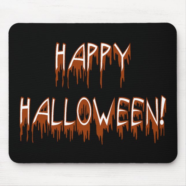 Halloween-Text Mousepad (Vorne)