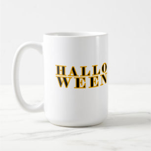 Halloween-Textdesign Kaffeetasse