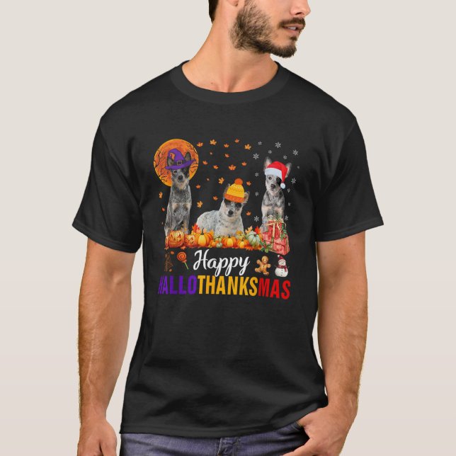 Halloween Thanksg, australische Rinder T-Shirt (Vorderseite)
