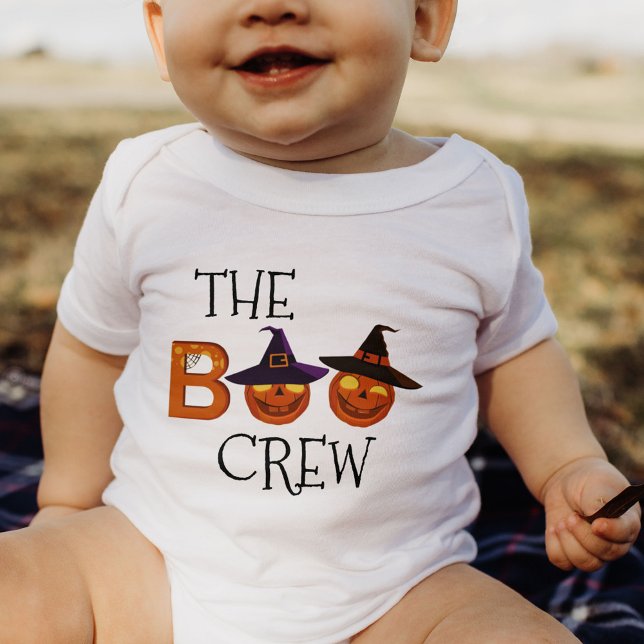 Halloween The Boo Crew Illustration Family Baby Strampler (Von Creator hochgeladen)