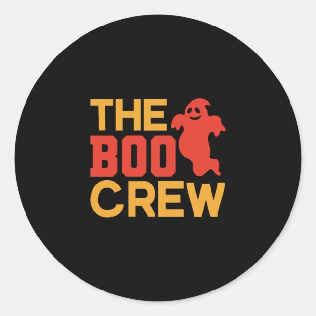 Halloween The Boo Crew Runder Aufkleber (Vorderseite)