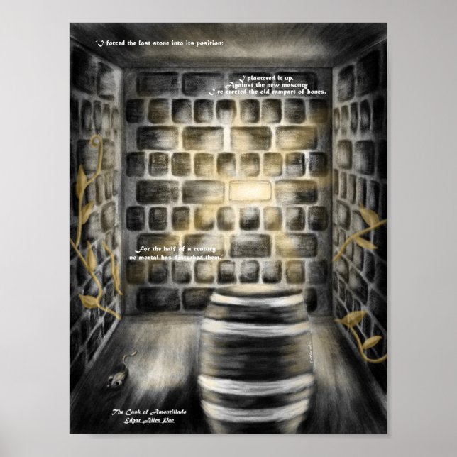 Halloween The Cask of Amontillado Art Print Poster (Vorne)